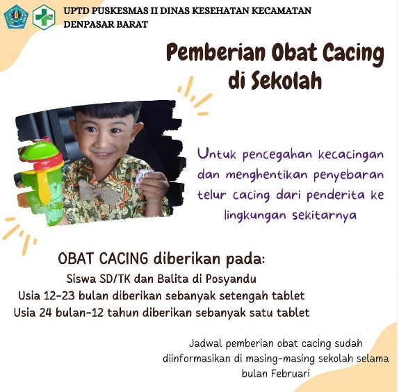 Berikan obat cacing kepada buah hati anda yuk