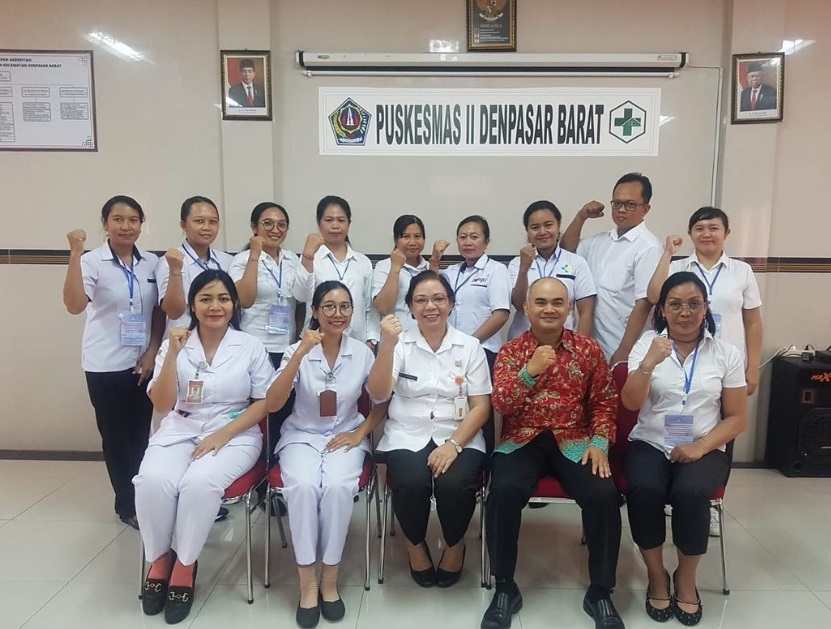 UPTD Puskesmas II Dinas Kesehatan Kecamatan Denpasar Barat sebagai Lokasi Orientasi Lapangan bagi Peserta Pelatihan Perkesmas 