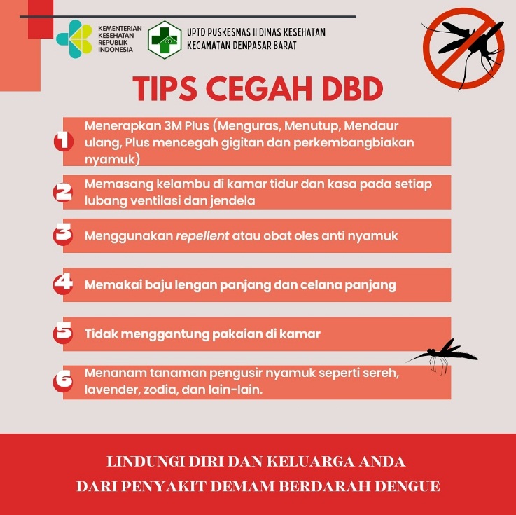 Tips untuk mencegah penularan DBD