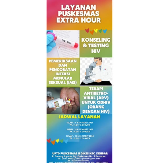 Layanan Puskesmas EXTRA HOUR di bulan Maret