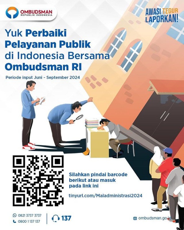 Mari berperan aktif dalam perbaikan pelayanan publik sehingga dapat terjadi perubahan yang lebih baik dari waktu ke waktu