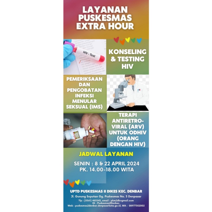 Layanan Puskesmas EXTRA HOUR di bulan April 2024