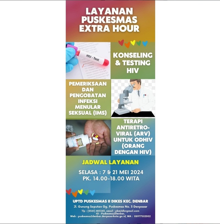 Layanan Puskesmas EXTRA HOUR di bulan Mei
