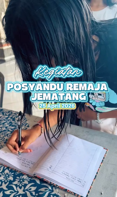 Kegiatan Posyandu Remaja Br. Jematang Bulan April 2026