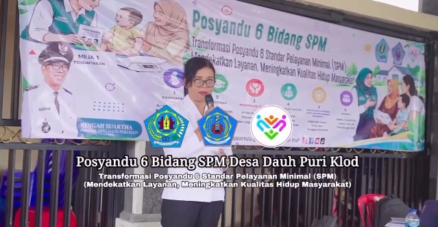 Posyandu Serentak 6 SPM kembali dilaksanakan di Desa Dauh Puri Klod