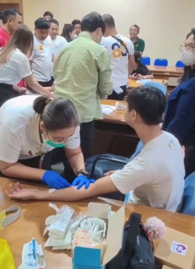 Kegiatan Skrining TB terintegrasi dengan CKG bertempat di kantor Dinas Pekerjaan Umum Provinsi Bali 