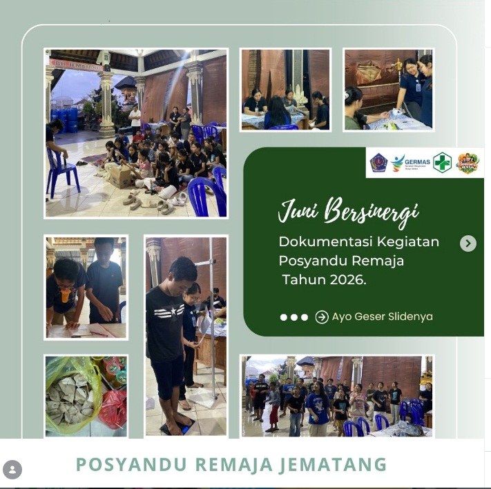 Kegiatan Posyandu Remaja Br. Jematang Bulan Juni 2026