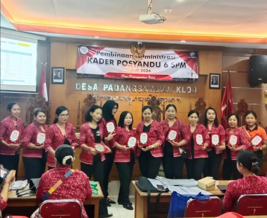 Kegiatan Kader Posyandu Anggrek Padang Indah menghadiri undangan dari Desa PadangSambian Kelod dalam rangka Pembinaan Kader Posyandu 6 SPM dan Administrasi Posyandu.