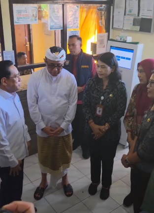 Kunjungan Kementrian Kesehatan RI ke Pustu Dauh Puri wilayah kerja Puskesmas II Denpasar Barat