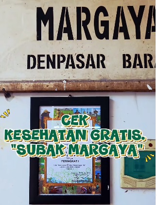 Cek Kesehatan Gratis di Balai Subak Margaya