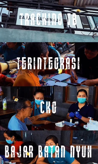 Kegiatan Tracking TB Terintegrasi CKG di Banjar Batan Nyuh dengan peserta skrining 100 orang