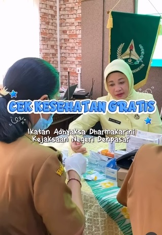 Cek Kesehatan Gratis (CKG) Ikatan Adhyaksa Dharmakarini Kejaksaan Negeri Denpasar