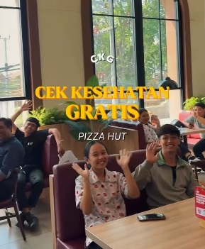 Cek Kesehatan Gratis (CKG) di Pizza Hut